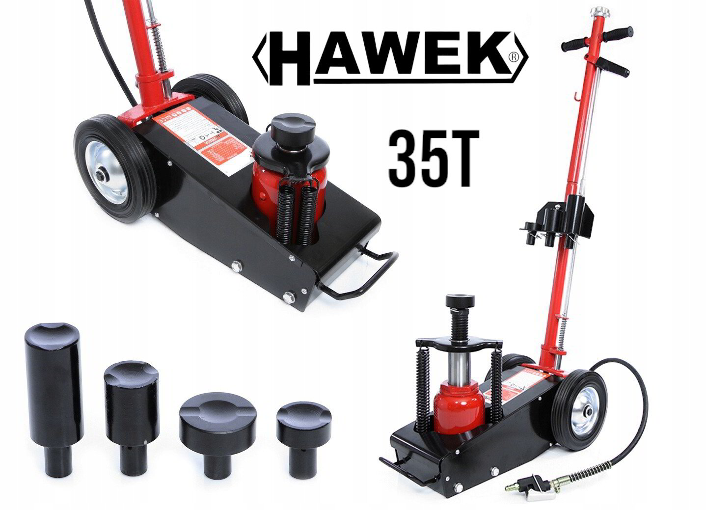 Крик пневмохидравличен 35 тона HAWEK 260мм-510мм