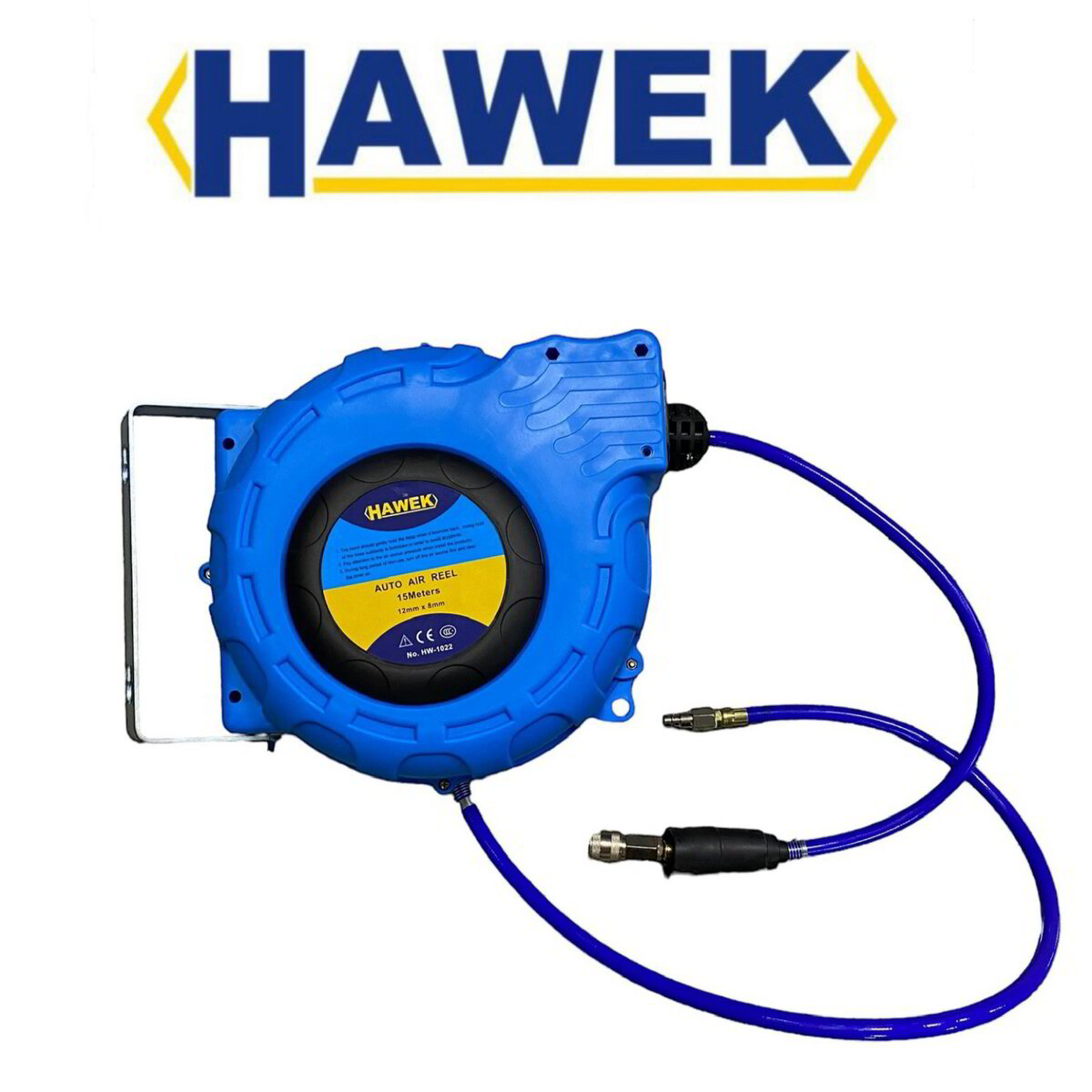 Автоматична макара за въздух HAWEK, 15м, 8х12мм - HW-1022.