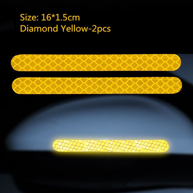 Светлоотразителен стикер малък - Жълт