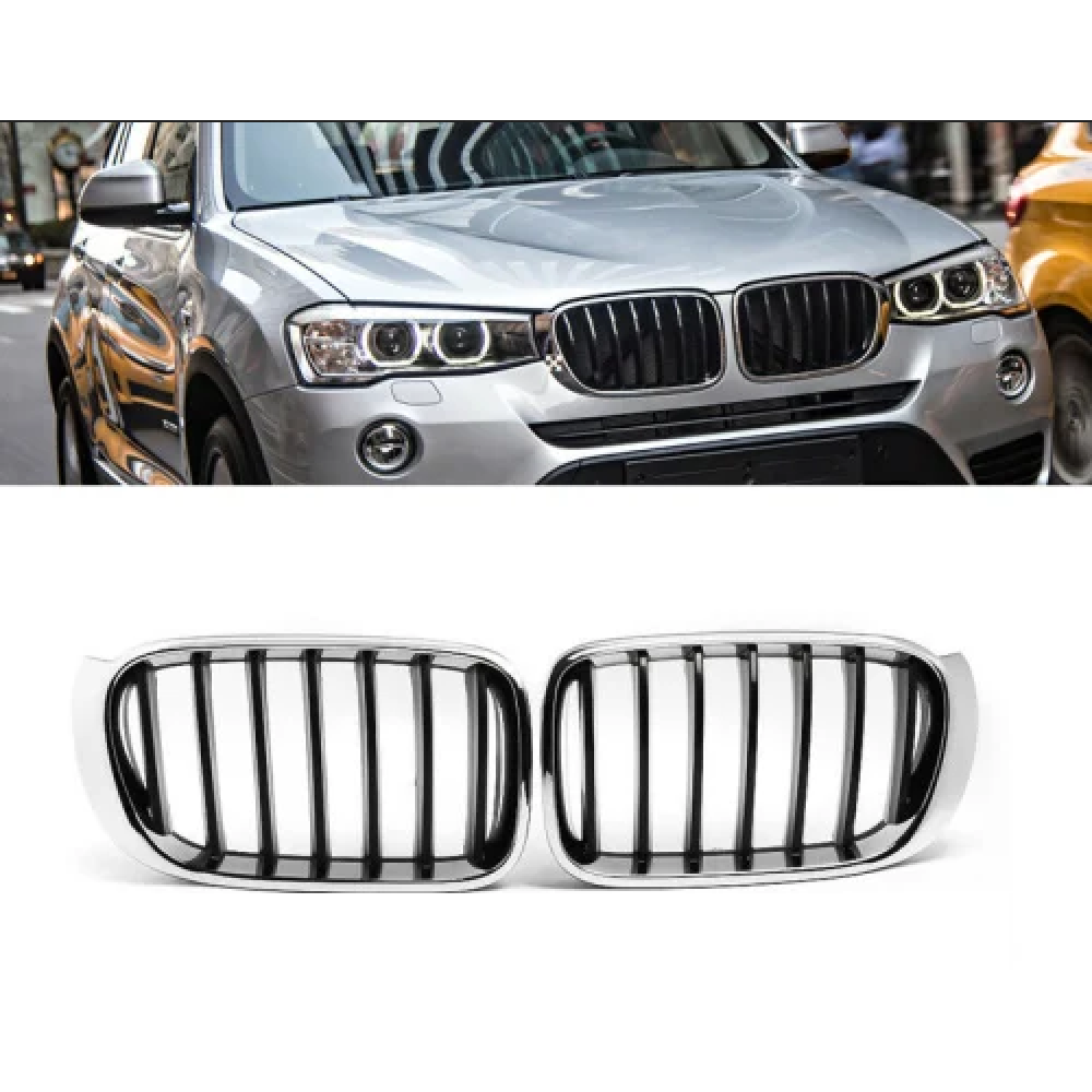 Бъбреци хром/сиви за BMW X3 F25, X4 F26 2014-2018